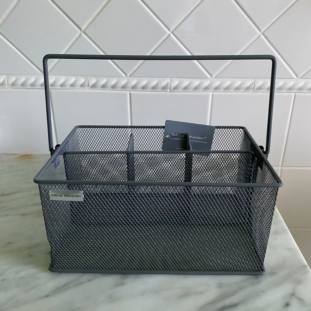 Gray Silver Silverware Caddy - Picture 2 of 9